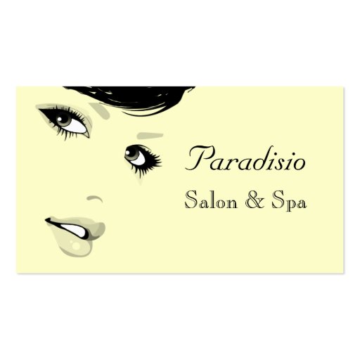 Stylish Beauty Salon and Spa Business Card