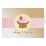 Stylish Birthday Cupcake Greeting Cards