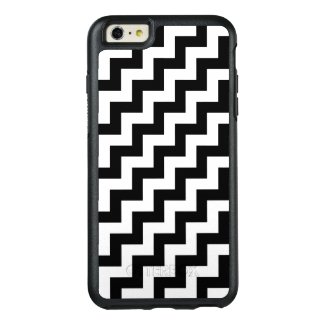 Stylish Black and White Diagonal Zigzags