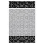 Stylish, black and white spiral design. flyer design
