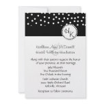 Stylish Black and White Wedding Invitation