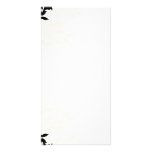 Stylish black floral on light yellow photo greeting card