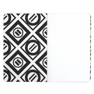 Stylish Black Geometric Pattern Journal