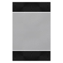 Stylish, black spirals design. custom flyer