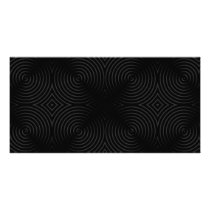 Stylish, black spirals design. personalized photo card
