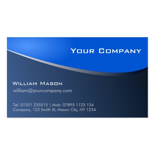 Stylish Blue, Company Business Card