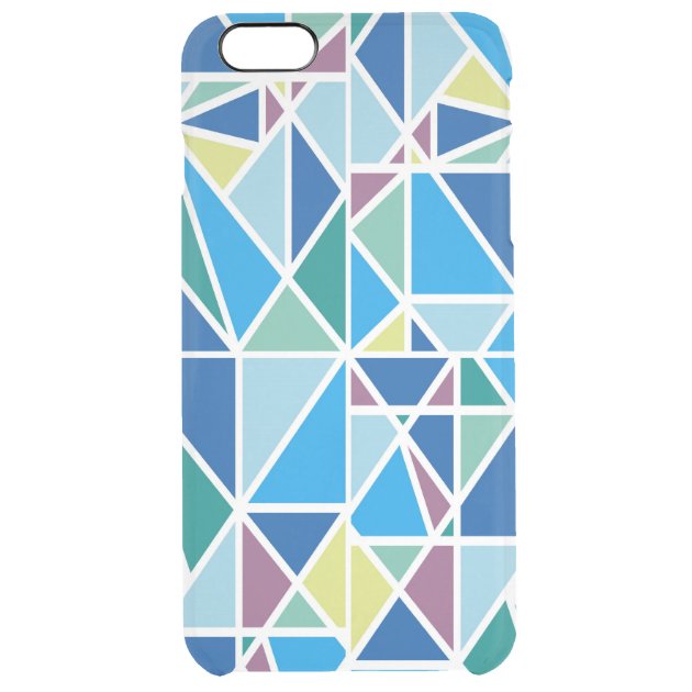 Stylish Blue Prism Abstract Diamond Pattern Uncommon Clearlyâ„¢ Deflector iPhone 6 Plus Case