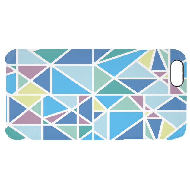 Stylish Blue Prism Abstract Diamond Pattern Uncommon Clearlyâ„¢ Deflector iPhone 6 Plus Case-5