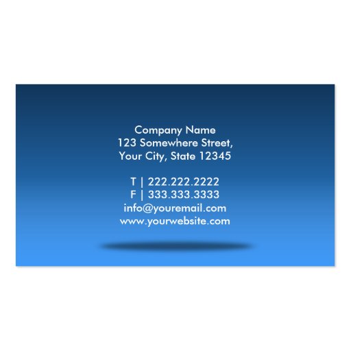 Stylish Blue Room Beautician Business Card (back side)