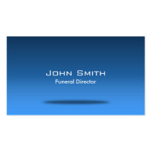Stylish Blue Room Funeral Business Card