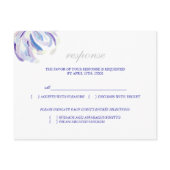 Stylish Blue & White Mum Wedding RSVP (4.25x5.6) postcard