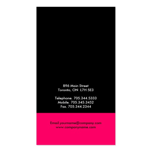 Stylish & Bold Business Cards (back side)