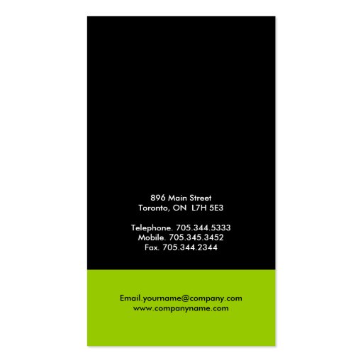 Stylish & Bold Business Cards - CC Request (back side)