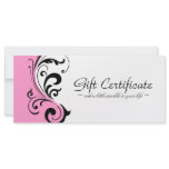 STYLISH & BOLD GIFT CERTIFICATE CUSTOM RACK CARDS