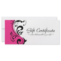 STYLISH & BOLD GIFT CERTIFICATE FULL COLOR RACK CARD