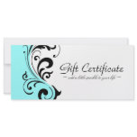 STYLISH &amp; BOLD GIFT CERTIFICATE CUSTOM RACK CARD