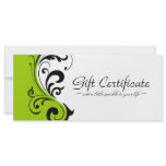STYLISH &amp; BOLD GIFT CERTIFICATE RACK CARD