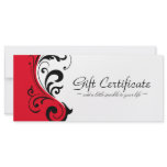 STYLISH &amp; BOLD GIFT CERTIFICATE RACK CARD TEMPLATE