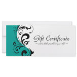 STYLISH &amp; BOLD GIFT CERTIFICATE FULL COLOR RACK CARD