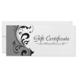 STYLISH & BOLD GIFT CERTIFICATE RACK CARD DESIGN