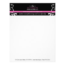 Stylish + Bold Wedding Planner Letterhead