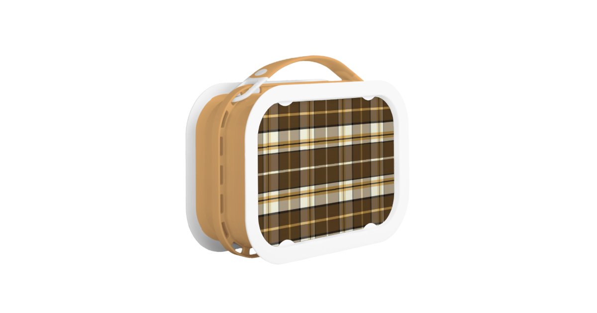 plaid lunch box