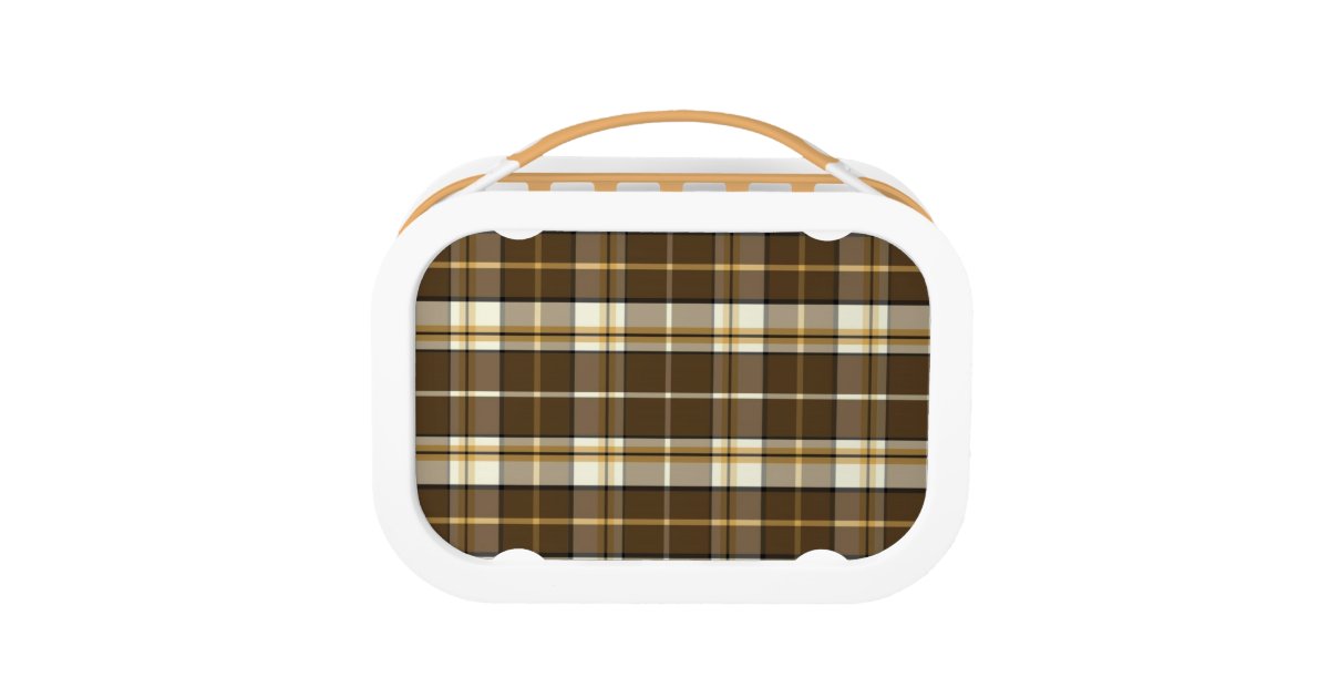 plaid lunch box