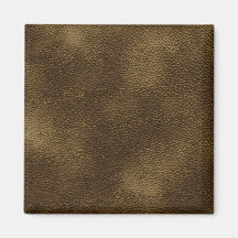 Stylish Brown Printed Pattern. Fridge Magnet