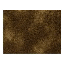 Stylish Brown Printed Pattern. Post Card