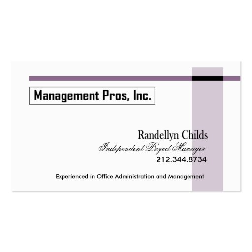 Stylish Business Card - all purpose "Executive"