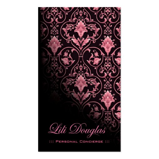 Stylish Business Card (all purpose) - "Roccoco" (front side)