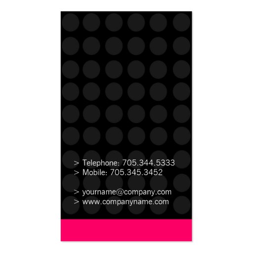 Stylish Business Cards (back side)