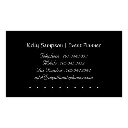 Stylish  Business Cards (back side)