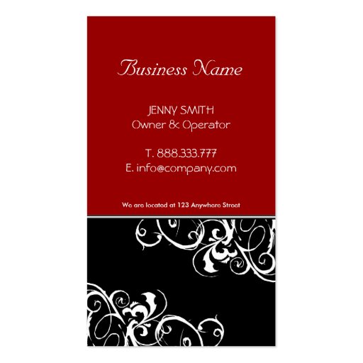 Stylish Business Cards - Customize it! (front side)