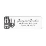 Stylish Chandelier RSVP Address Labels
