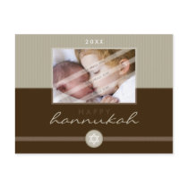 STYLISH CHANUKAH POSTCARD :: stripedstitch 2L