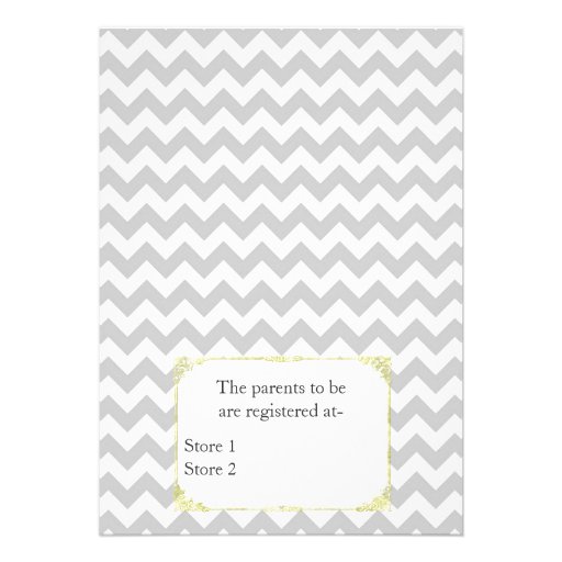 Stylish Chevron Couple's Baby Shower Invitation