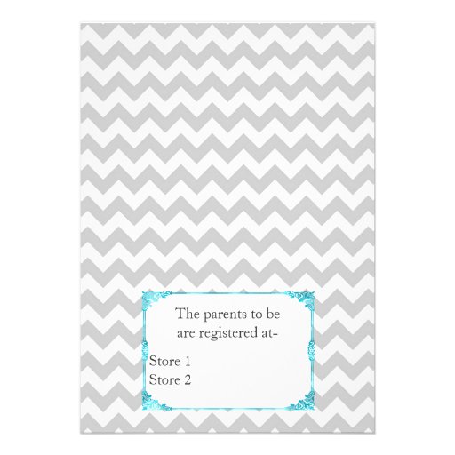 Stylish Chevron Couple's Baby Shower Invitation