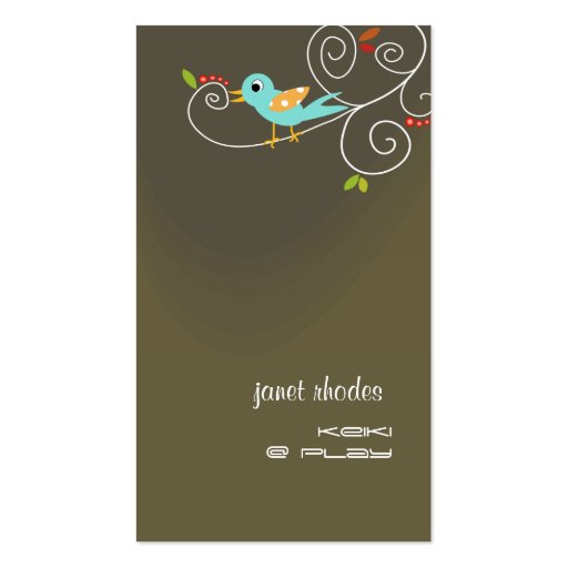 Stylish Childcare business cards (front side)