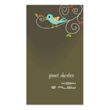 Stylish Childcare business cards
