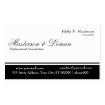 Stylish Clean  Black and White Business Card Templates