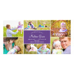 Stylish Collage Birth Announcement Photo Cards photo cards