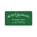 Stylish Collage Graduation Address Labels labels