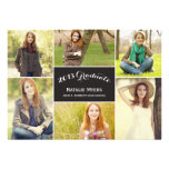 Stylish Collage Graduation Invitation Announcement