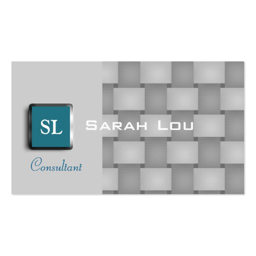 Stylish Consultant Business Card (front side)