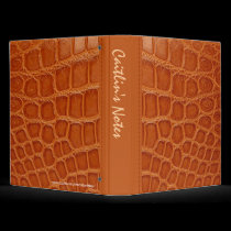 Stylish Crocodile Fashion Avery Binder binders