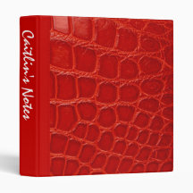 Stylish Crocodile Fashion Avery Binder