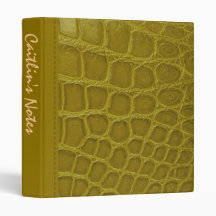Stylish Crocodile Fashion Avery Binder