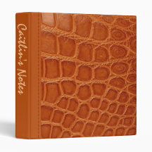 Stylish Crocodile Fashion Avery Binder