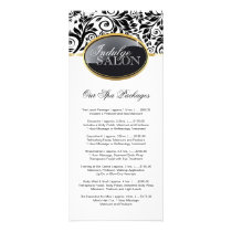 Stylish Customizable Salon Rack Card